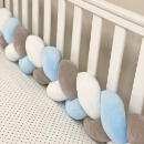 Protectie laterala patut bebe albastru-grafit (4)